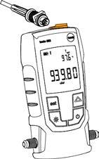 4 Operation The testo 570 will only connect to the testo 552 once the Evacuation mode has been activated. When used as a probe, the testo 552 cannot be operated, all keys are deactivated.