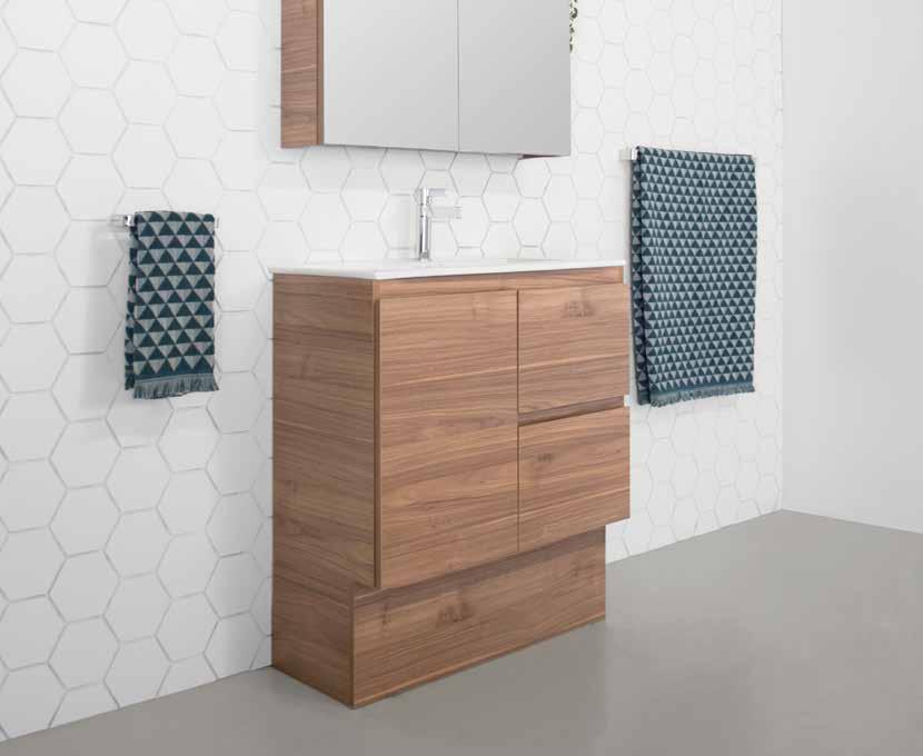 Eve Ensuite (0mm depth) EVE ENSUITE 6L bin (included) Wall hung FEATURES Supplied with detachable kickboard (can be wall hung). 0mm depth.