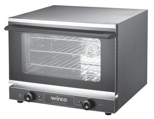 COMMERCIAL ELECTRIC CONVECTION OVEN Operating Instruction Manual ECO-500 ECO-250 Model Voltage Power Amperage Dimensions Width Depth Height ECO-250 1440W 12A 18.