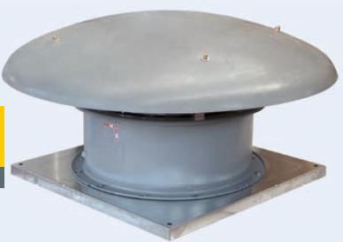 -Max. allowable temperature 40ºC REA 4 -Centrifugal Roof Fan -ventilation of civil, commercial and industrial buildings -Max.