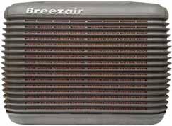 BREEZAIR DUCTED EVAPORATIVE AIR SUPERCOOL Enjoy superior cooling with Breezair Supercool This premium range has extra thick Chillcel pads, producing up to 13% more cooling when compared to the Icon
