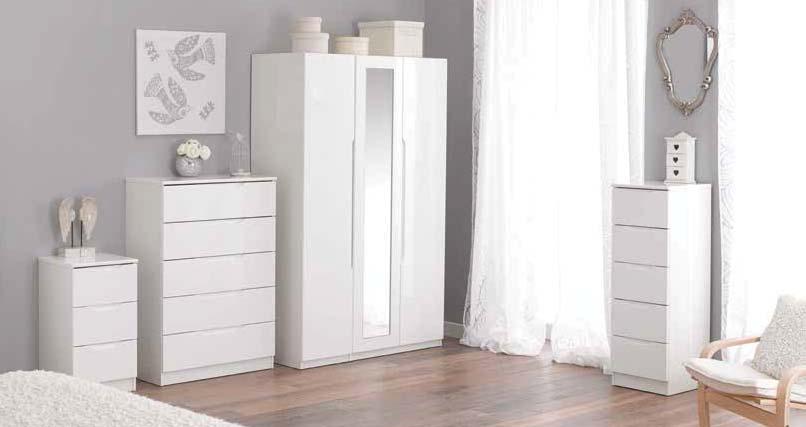 drawer interiors are linen effect Easy-glide metal drawers Two hour delivery service H50cm x W38.3cm x D41cm 820-00538 820-00533 H70.5cm x W38.