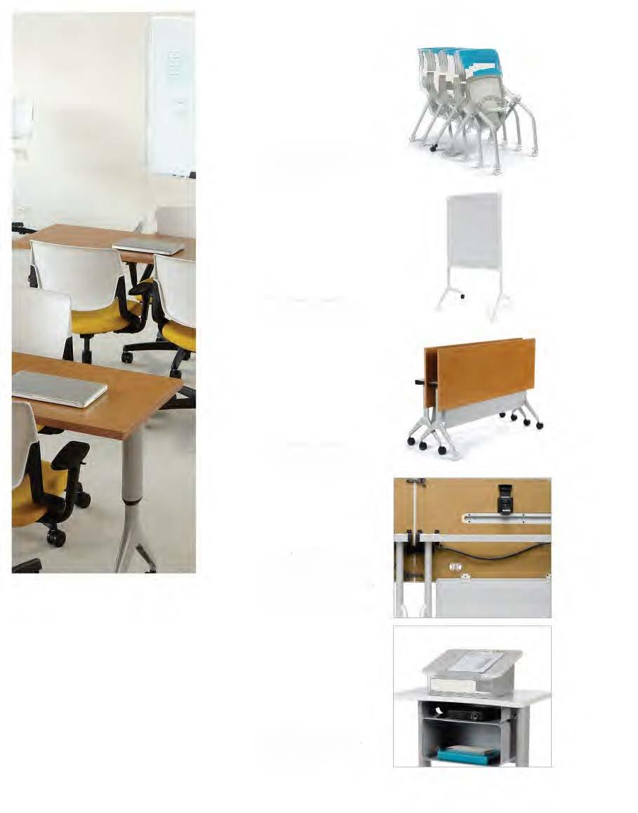 - -A NESTING/ STAC KING CHAIRS Motivate chairs stack and nest to move out of the way when not in use and maximize space.