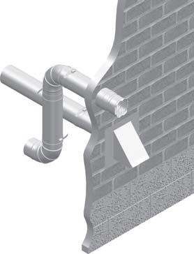 4 Sidewall direct venting (continued) Vent/air termination sidewall 5. Maintain clearances as shown in FIG.