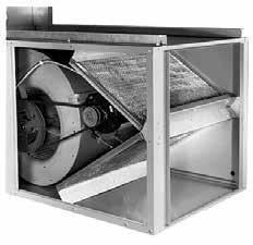 BLOWER CHARTS Model B with Belt Drive Motor (cont'd) Optional Blower/Filter Cabinet for Models B Shipped separately for field assembly and installation Filter Rack (less filters) Filter Rack with 1"