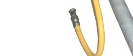 Correct Installation of Flexible Gas Connection Take care when making a gas connection to the heater not to apply excessive turning force to the internal controls.