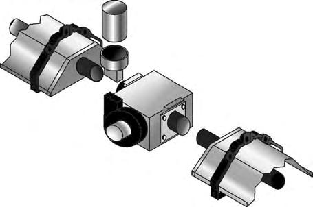 On VSUH and VSLH models only, slide the damper assembly flange onto the outlet end of the tube ensuring it is fully engaged.