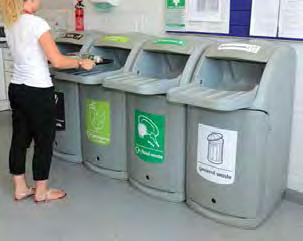 Combo Catering Waste Recycling Bin Combo is a large capacity catering waste bin ideal for busy food service areas.