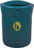 D-shape of Envoy recycling bins