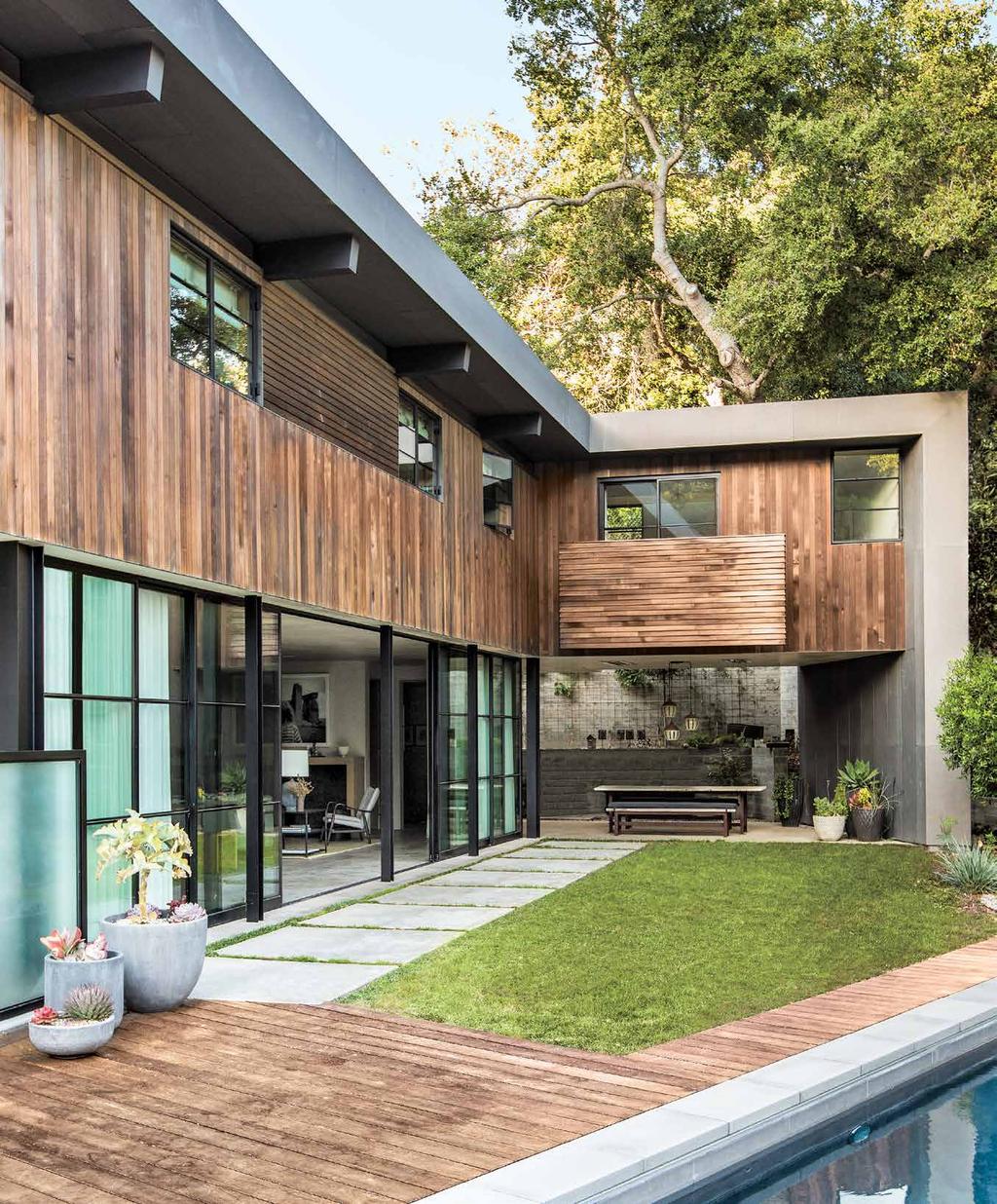 NATURE MADE NESTLED IN AN IDYLLIC CANYON, A CONTEMPORARY LOS ANGELES HOME IS OF A