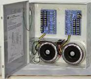 surveillance ac power supplies ALTV2416600UL UL Listed in the U.S. and Canada for CCTV, CE Approved. 25 amp @ 24VAC or 20 amp @ 28VAC max. power. Sixteen (16) fuse protected non-power limited outputs.