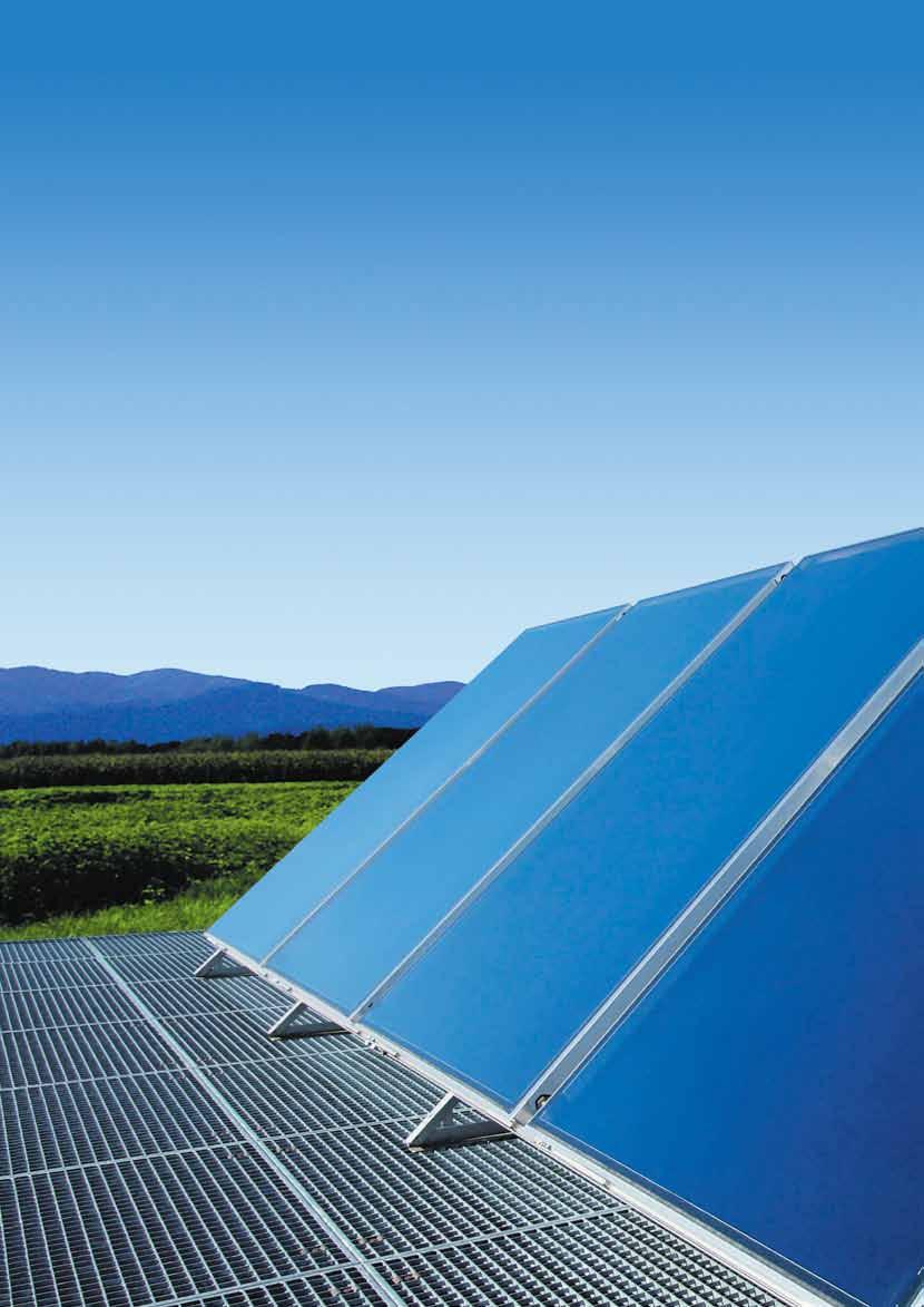 Systematic use of solar energy Experts know the particular benefits of Weishaupt solar collectors: sturdy design, high production precision and a good solar yield.