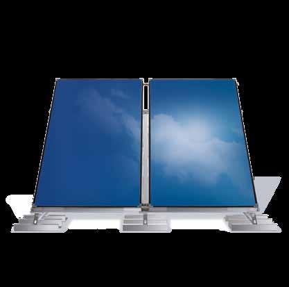 New Custom-made solar components WTS-F2 solar collector The new solar collectors add to the range of existing Weishaupt systems.