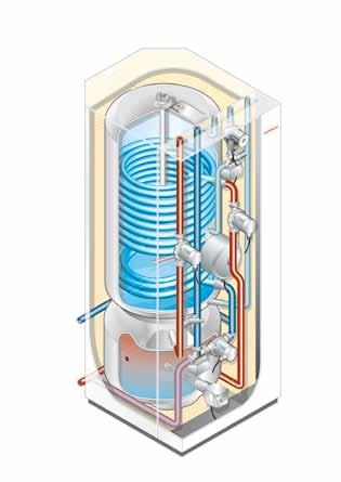 for the brine circuit. WKT compact tower WKT compact tower The new compact tower combines all the components necessary for linking the heat pump with the heating circuit in compact housing.