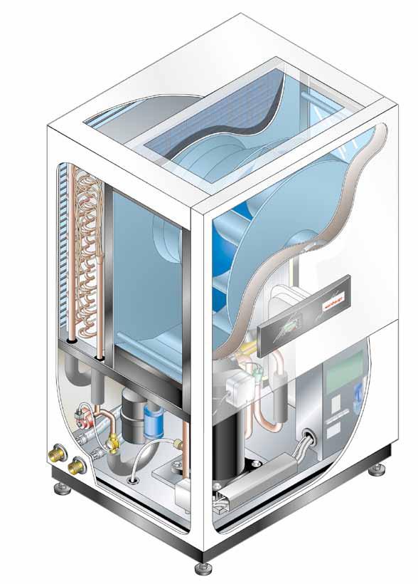 Highly efficient air-to-water heat pump Evaporator Heat-pump