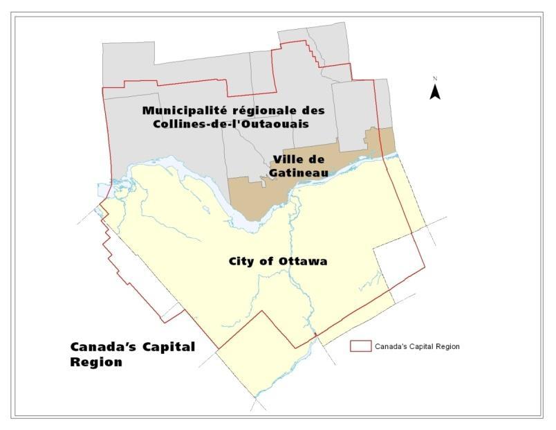 Figure 1.1 Canada s Capital Region 5. 1.3 The Ottawa 20/20 Process and the Guiding Principles Amend Section 1.