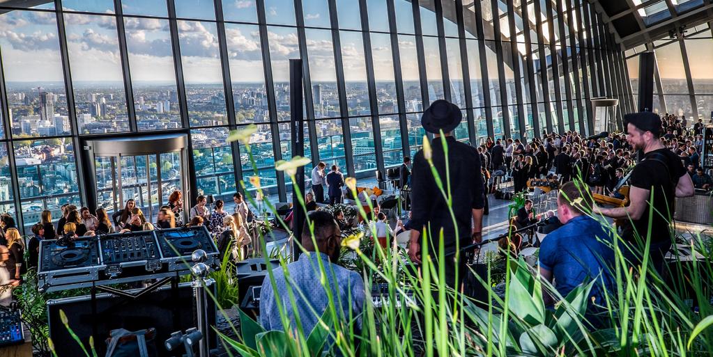 THE VENUE Sky Garden is located in the heart of the city, at the top of the iconic 20 Fenchurch Street (The Walkie Talkie).