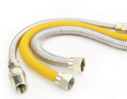 35 16.3 - Gas Connectors (Coated or Uncoated) Our stainless steel gas connectors are made of premium materials to ensure maximum levels of safety.