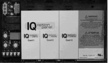APPENDIX I iq control system IQ Control System Overview The IQ Control System consists of a control and an IQ Option Panel with optional plug in cards: Fully integrates both factory and field
