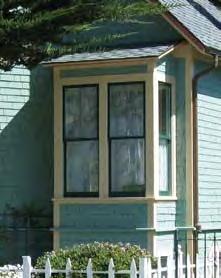 Shutters Painted shutters, mounted with optional hardware as if operable, often occur on single windows.