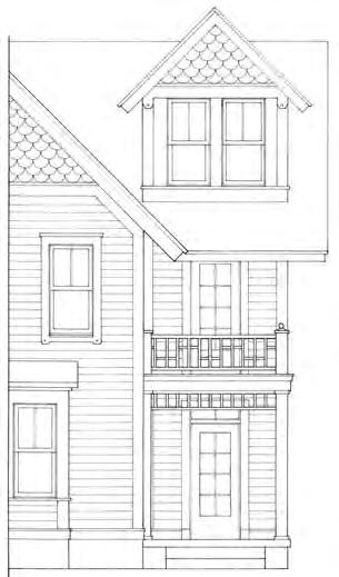 Gable-L with One-Story Wraparound Porch E Two-Story Cross Gable with