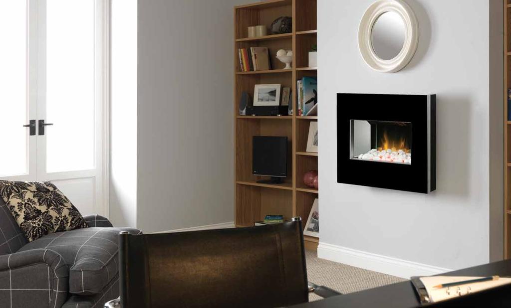 wall mounted fires Add an eyecatching detail to any living space with a Dimplex wall-mounted electric fire.