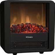 5kW heat output 2 heat settings (700W / 1500W) Flame effect can be used independent of