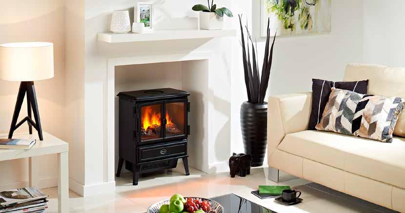 opti-myst 3D fires Oakhurst This little stove has been designed with the traditional in mind, with a cast iron style finish and opening double doors.