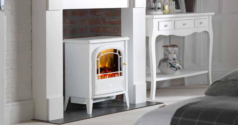 portable fires Courchevel The Courchevel is a mid-sized cast iron style electric stove, with its controls discreetly concealed behind its opening door.