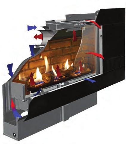 STUDIO SLIMLINE FEATURES Key Features 1. Shallow firebox depth of just 155mm 2. Balanced Flue connection 3. Choice of linings 4. Choice of contemporary or realistic fuel effects 5.
