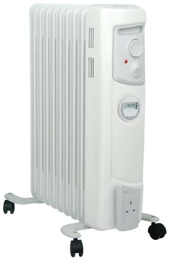 Features All Models - White/grey finish - 2 heat settings - Cable tidy for neater