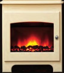 545mm Availability and Finish Selection 606mm Focusflame Stove Front in Soft Cream Finish Focusflame Stove Front in Brown Finish The Focusflame Stove Front can be supplied to fit into a 3 rebate or