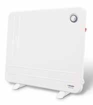 Timer operation allows heating to be used only when required, saving energy. Other features Range comprises 400W and 800W models. Wall mounted installation depth of 30mm.