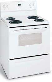 oven capacity Electronic clock/timer 42856 White 42354 Stainless Steel 46 7 /8 x 29 7 /8 x 27 3 /4 42322 Black 30 Electric Range