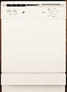 Dishwashers 537 42313 White 34 x 24 x 25 3 /4 Spacemaker 24 Under-the-Sink Dishwasher Cycles/options: 5/12 Two wash levels; heated dry on/off option