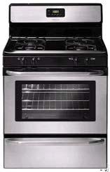 532 Gas Ranges (Continued) 30 Gas Range Upswept/sealed burners Electronic timer Manual oven