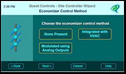 economizer control. This allows the RSC 1000 to take direct control of the economizer damper and decide when to use economization.