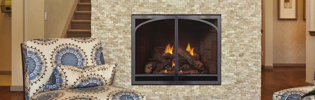 Luxury Clean-Face Fireplaces Luxury Clean-Face Traditional Fireplace DVCX36FP 37,000 Btu, 36-inch, 5 x 8 Top Vent only (View area 796 sq. in.