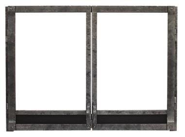 Choose the Beveled Window Frame in brushed nickel or oil-rubbed bronze, or the operable door set in brushed nickel. Your front or door set attaches in seconds.