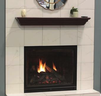 Each mantel is detailed in matching solid wood trim in oak or poplar. The full 3/4 inch cove moldings and edge trim add structural integrity.