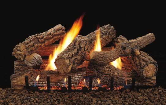 Vented Slope Glaze Burners and Logs Refractory Yorktown Log