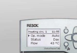 HEATING CONTROLLER HEATING CONTROLLERS VBus Apps DeltaTherm HC Controls a