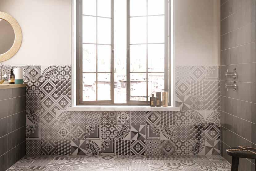 DESIGNER DESIGNER GeoTile and VersaTile Ted Baker VersaTile GeoTile VersaTile Big Ceramic VersaTile Inspired by the Edwardian tiles that lead up the pathways of London s iconic townhouses, GeoTile