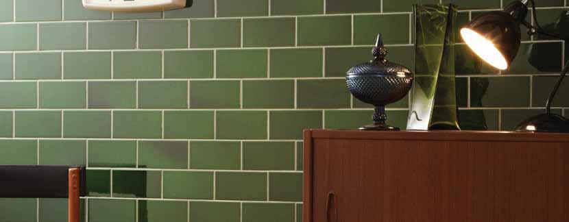 Designed to complement and co-ordinate with a number of V&A décor tiles and best used in combination as borders or as an expanse of pure colour, puddle glazed tiles express uniqueness, charm and