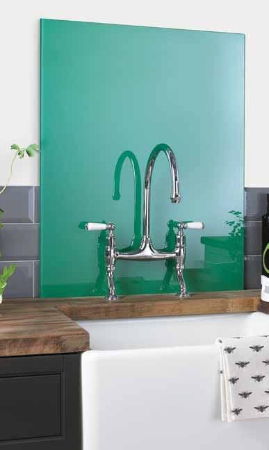 Splashbacks Impact Glass Lipstick Tile DESIGNER Impact Splashbacks are quick and easy to fix onto wall; just peel off the cover from the self-adhesive backing,
