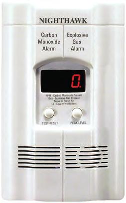 KN-COEG-3 CARBON MONOXIDE ALARMS Alerts user to replace CO alarm after 7 years of operation The Kidde KN-COEG-3 AC powered, plug-in CO and explosive gas alarm protects you and your family from two