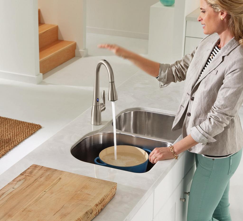 >> 1. MotionSense Imagine the convenience of having a kitchen faucet that can sense what you re trying to accomplish and respond to what you