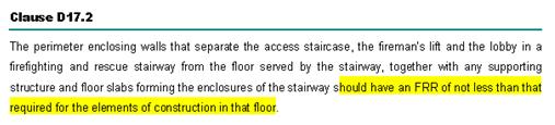 Part D Means of Access Maximum distance to be served by a fireman s lift (Clause D8.