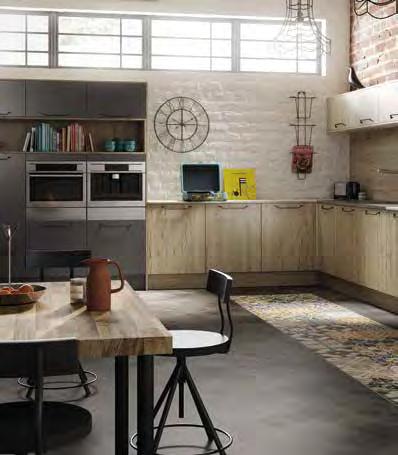 You can personalise your kitchen using a mix of old and