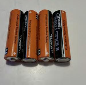 The batteries in the receiver